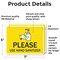 Signmission Please Use Sanitizer, 7 in W x Rectangle, Vinyl Decal OS-2PACK-NS-D-57-25586 - alternate 2